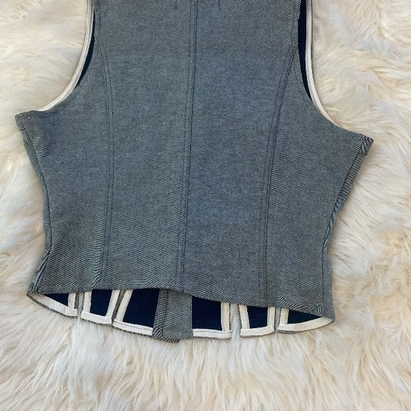 AKIRA Blue Embellished Denim Corset - Picture 3 of 3